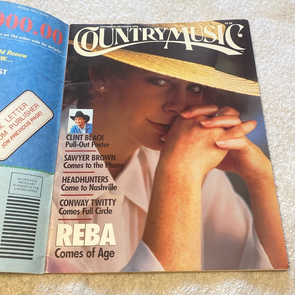 Reba 1990 Country Music Magazine